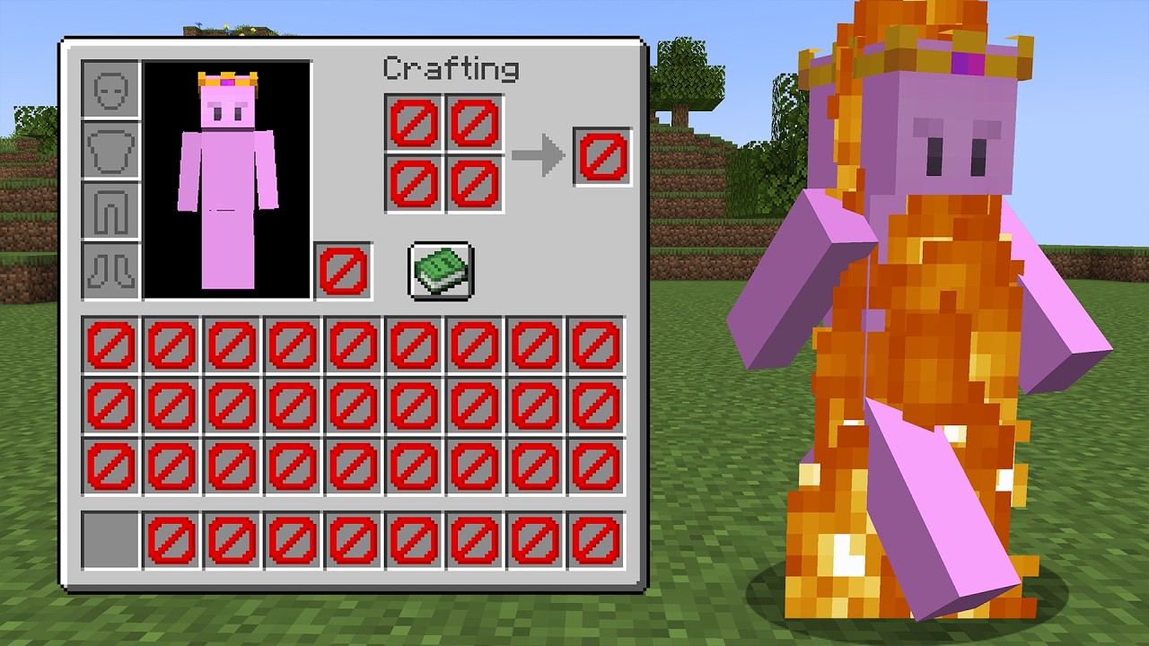 Thumbnail of Baabtwo's video "Can you beat Minecraft while Damage Shrinks your Inventory", played on Inventory Shrink